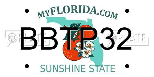 BBTP32 Florida License Plate