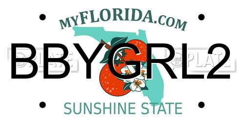 BBYGRL2 Florida License Plate