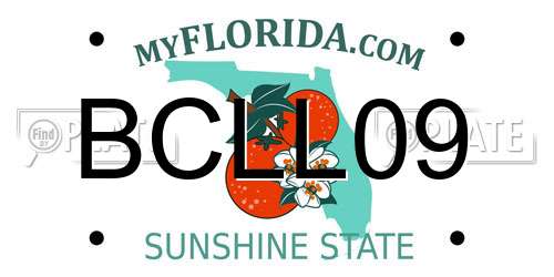BCLL09 Florida License Plate
