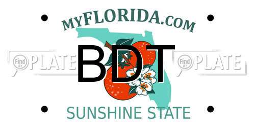 BDT Florida License Plate