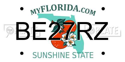 BE27RZ Florida License Plate