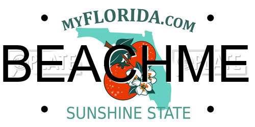 BEACHME Florida License Plate