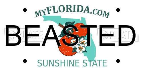BEASTED Florida License Plate
