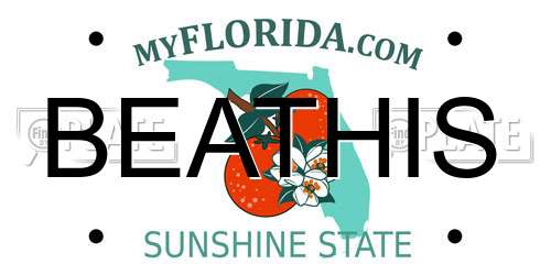 BEATHIS Florida License Plate