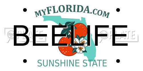 BEELIFE Florida License Plate