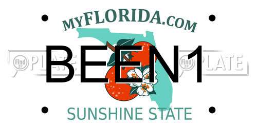 BEEN1 Florida License Plate