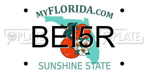 BEI5R Florida License Plate