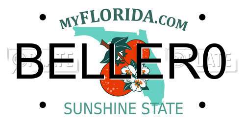 BELLER0 Florida License Plate