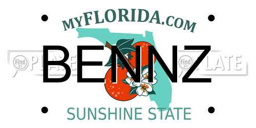 BENNZ Florida License Plate