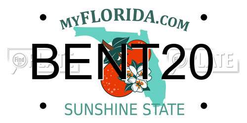 BENT20 Florida License Plate