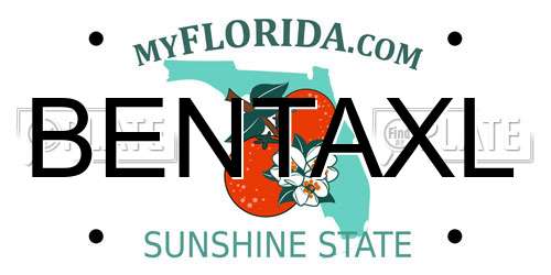 BENTAXL Florida License Plate