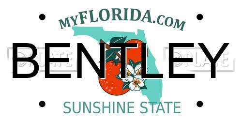 BENTLEY Florida License Plate