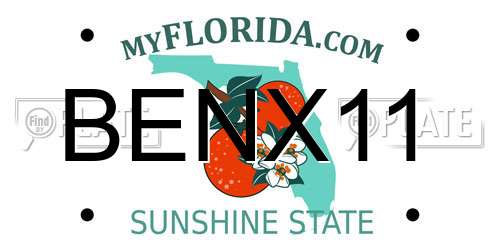 BENX11 Florida License Plate