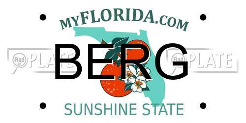 BERG Florida License Plate