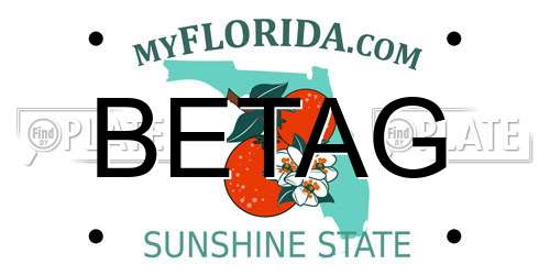 BETAG Florida License Plate