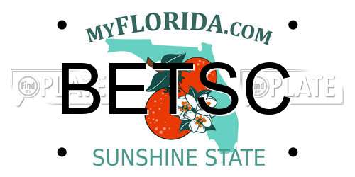 BETSC Florida License Plate