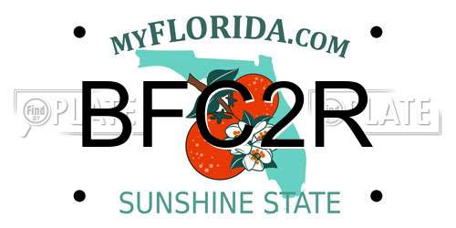 BFC2R Florida License Plate