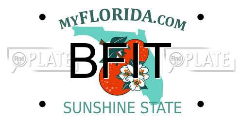 BFIT Florida License Plate