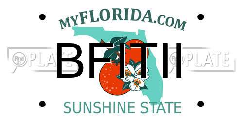 BFITII Florida License Plate