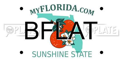 BFLAT Florida License Plate
