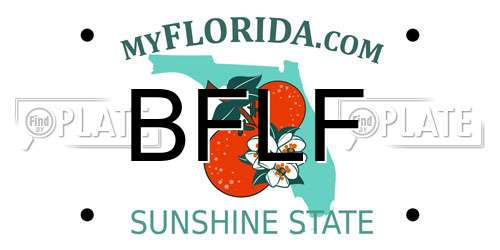 BFLF Florida License Plate
