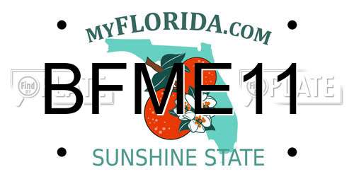BFME11 Florida License Plate