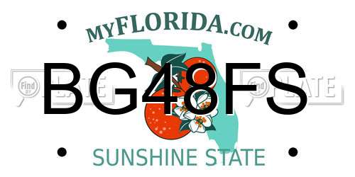 BG48FS Florida License Plate