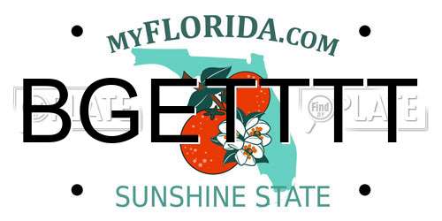 BGETTTT Florida License Plate