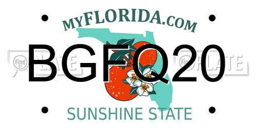 BGFQ20 Florida License Plate