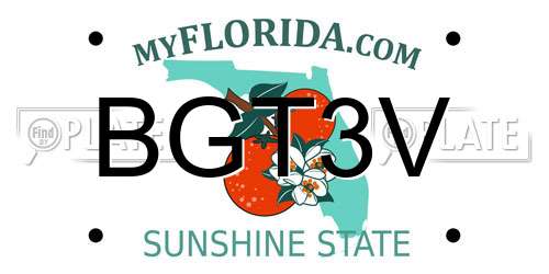 BGT3V Florida License Plate