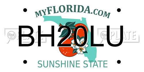 BH20LU Florida License Plate