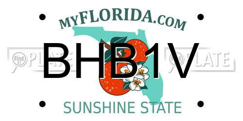 BHB1V Florida License Plate