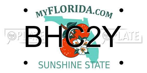 BHC2Y Florida License Plate