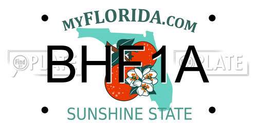 BHF1A Florida License Plate