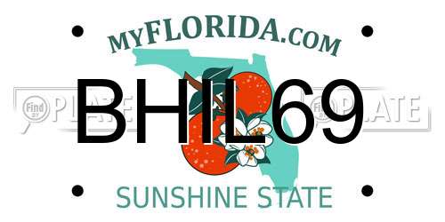 BHIL69 Florida License Plate