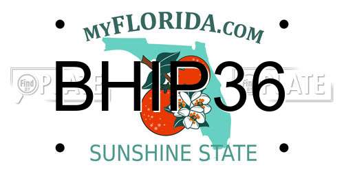 BHIP36 Florida License Plate