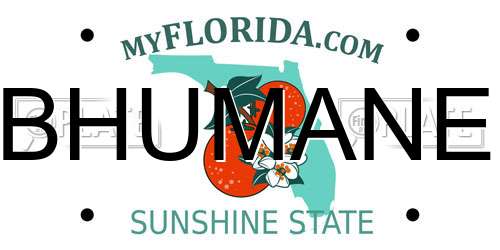 BHUMANE Florida License Plate