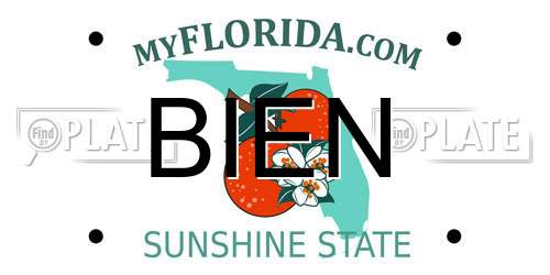BIEN Florida License Plate