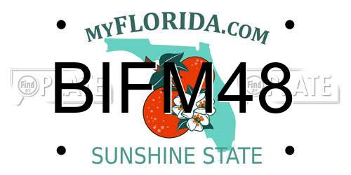 BIFM48 Florida License Plate