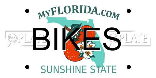 BIKES Florida License Plate