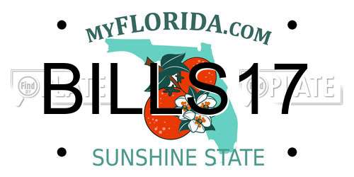 BILLS17 Florida License Plate