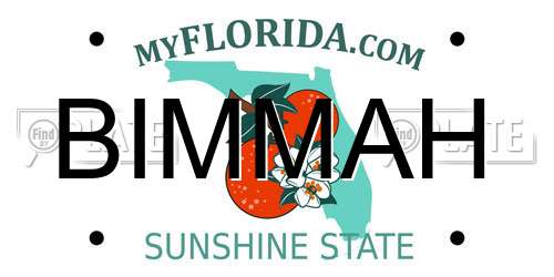 BIMMAH Florida License Plate