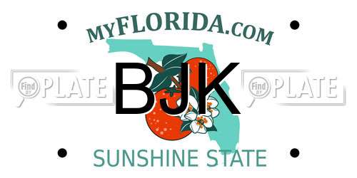 BJK Florida License Plate