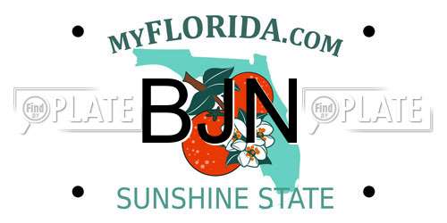 BJN Florida License Plate