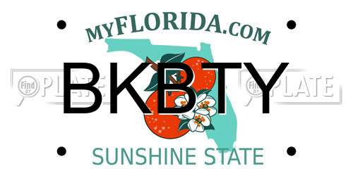 BKBTY Florida License Plate