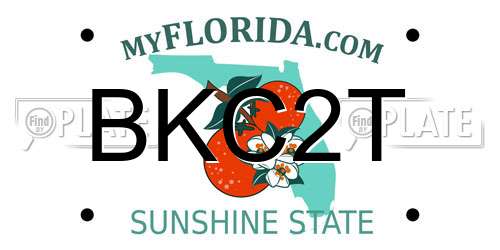 BKC2T Florida License Plate