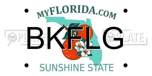 BKFLG Florida License Plate