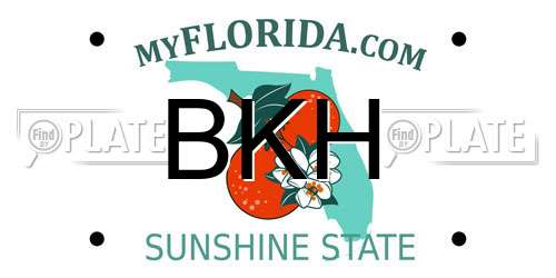 BKH Florida License Plate