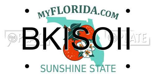 BKISOII Florida License Plate