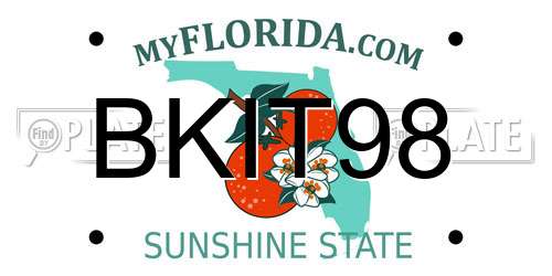 BKIT98 Florida License Plate